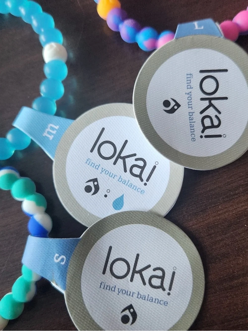20 Lokai Kids Silicone Beaded Bracelet - Random Colors and Sizes